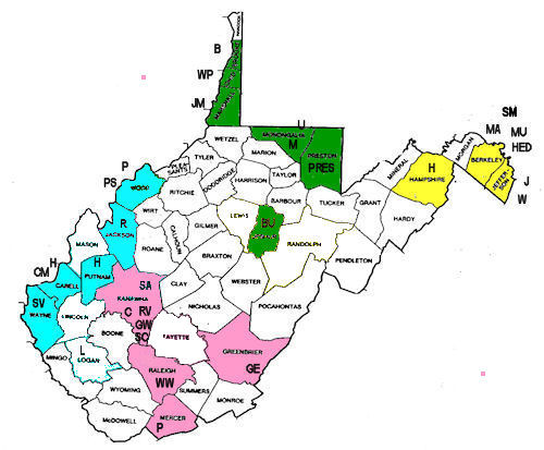 West Virginia High School Wrestling Aaa Region Map